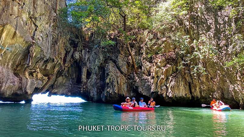 Остров Джеймса Бонда - каноэ около о. Хонг фото 6