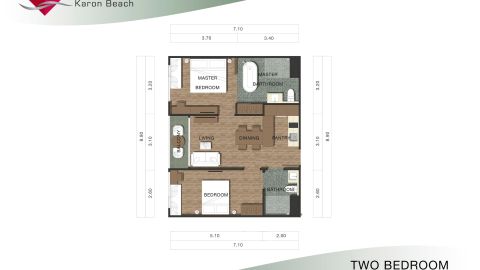 Студии Кондо 60 кв. м. в Proud Residence Karon -  фото 2