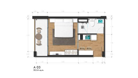 Студии Кондо 31 кв. м. в The Proud Rawai Condo - фото 3